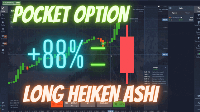 Pocket Option Heiken Ashi Long Candle