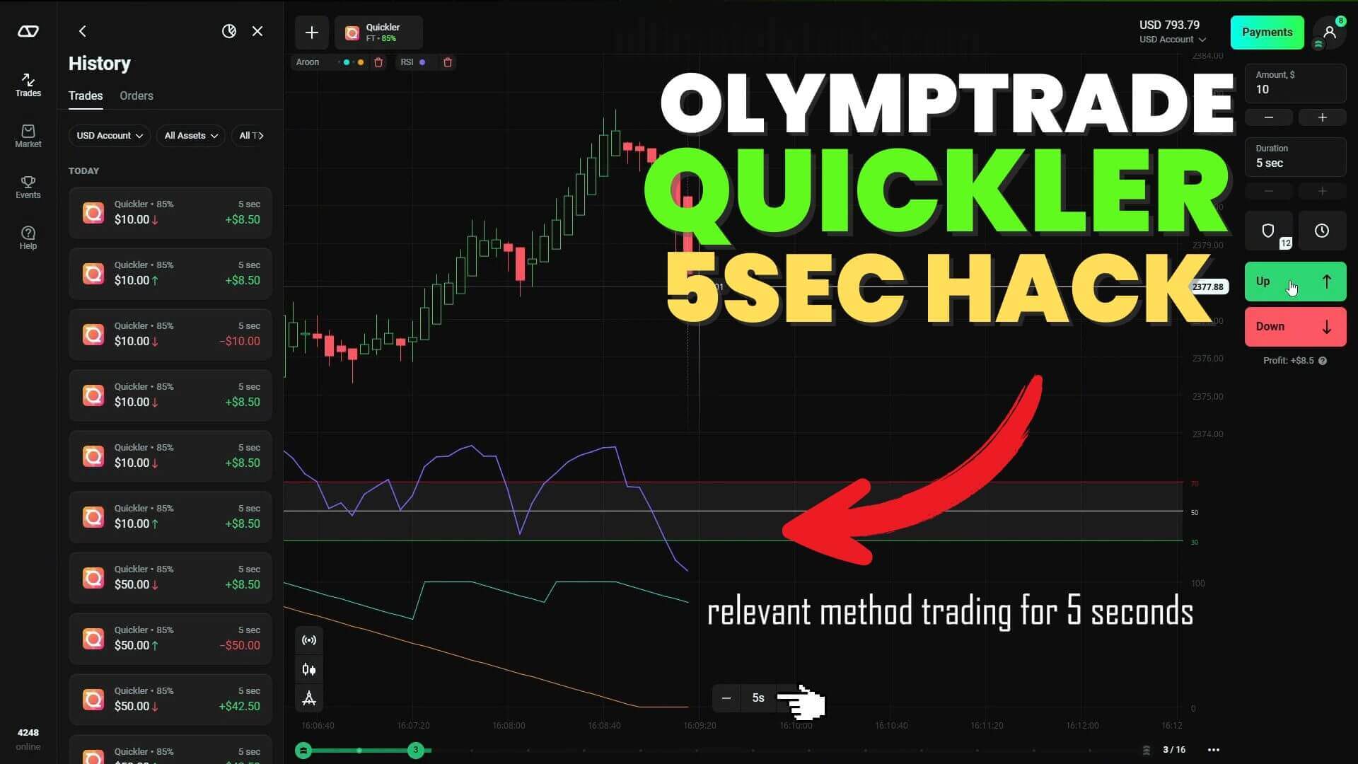 5 Second Strategy Quickler Olymp Trade
