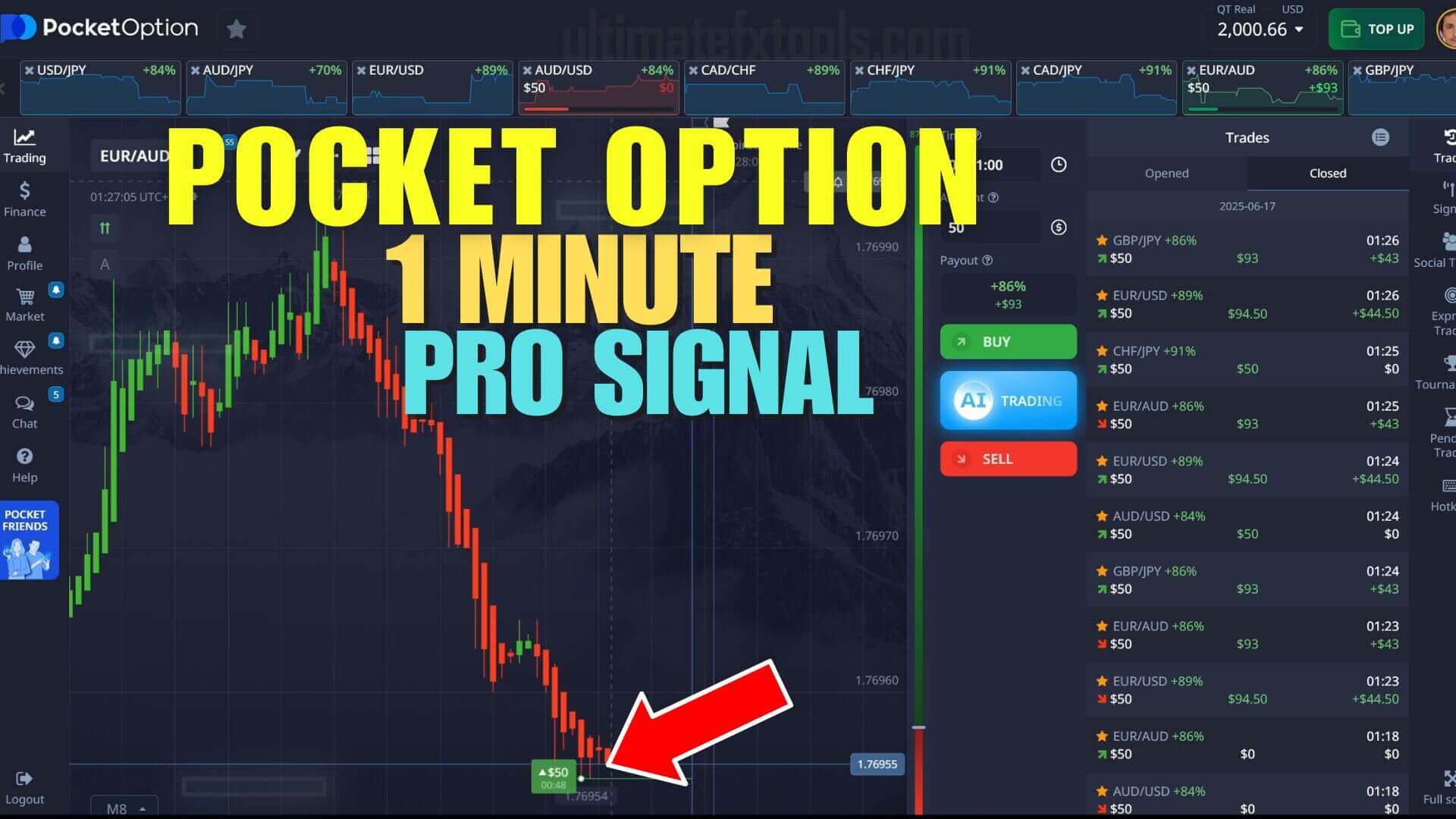 1 Minute Pocket Option PRO SIGNALS