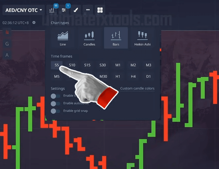 5 Seconds Candle - 3 Seconds Strategy