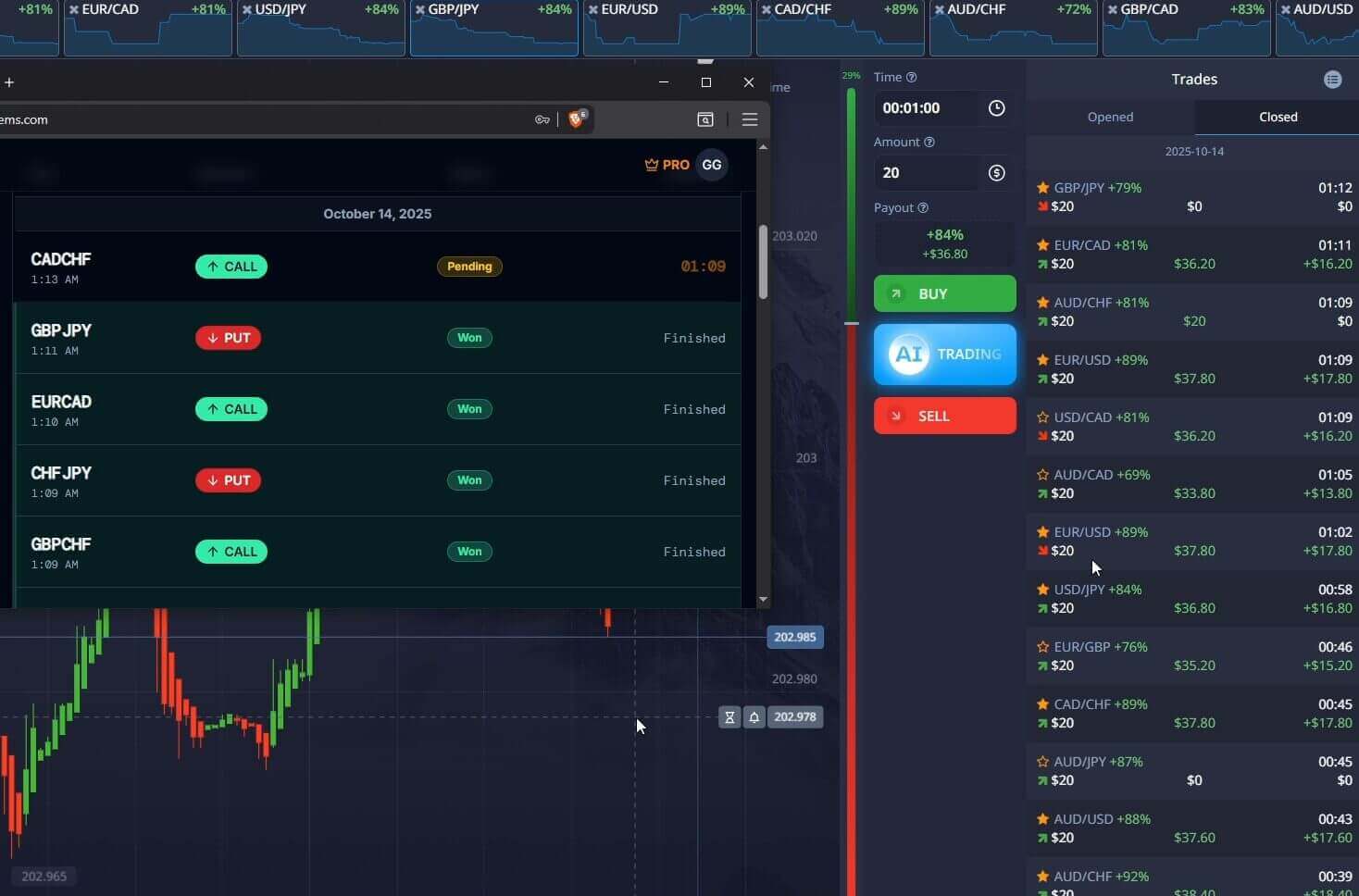 Pipgems Signals App with Live Trading Signals